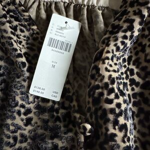 Anthropologie Leopard Print Blouse